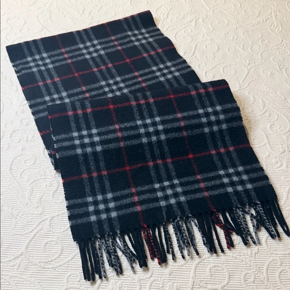 Burberry Cashmere Scarf. Made in England.